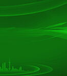 绿色科技风城市背景图