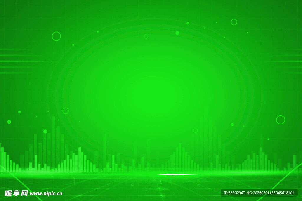 绿色科技风抽象背景图