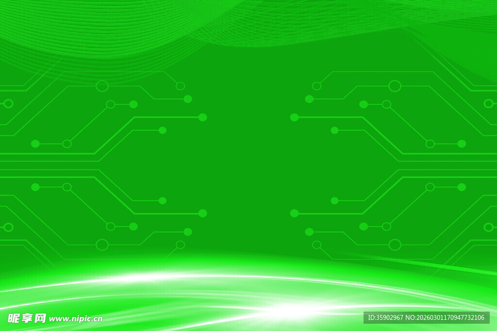 绿色科技风背景图