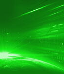 绿色炫光科技背景图