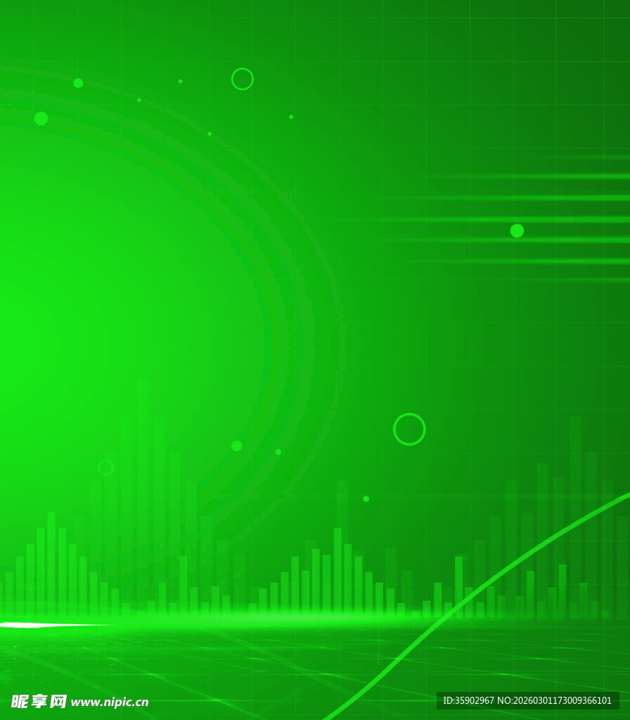 绿色科技风抽象背景图