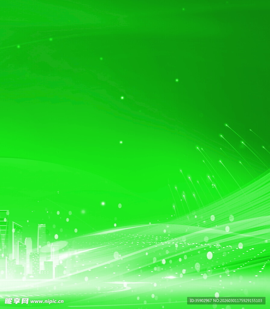 绿色梦幻渐变背景图