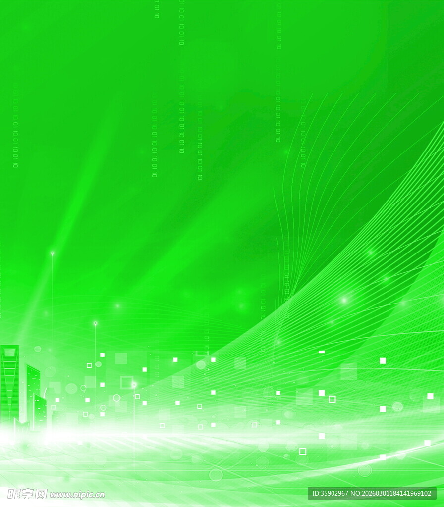 梦幻绿色科技风采背景