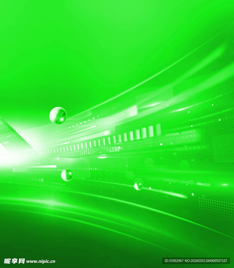 绿色动感科技背景画面