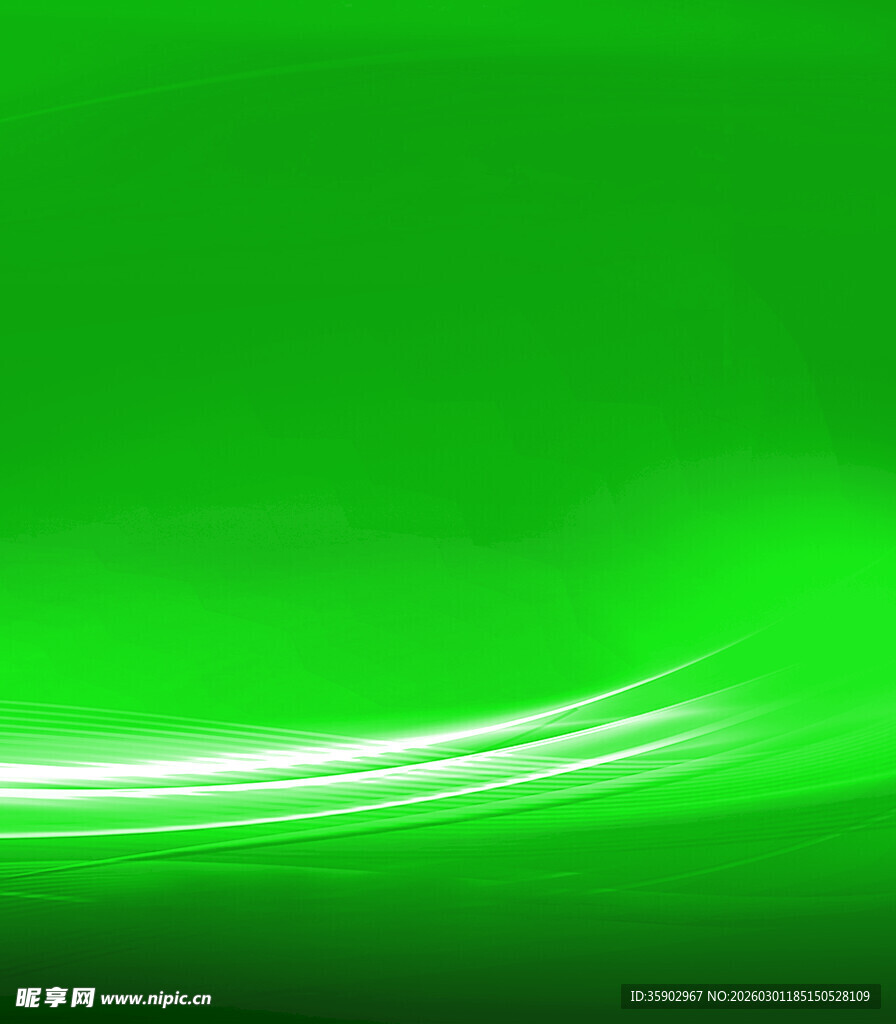 绿色光带抽象背景图