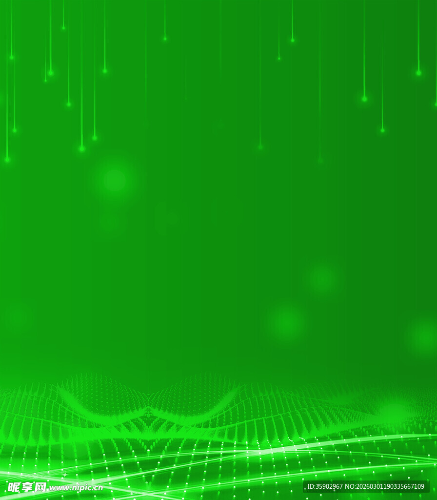 绿色科技线条背景图