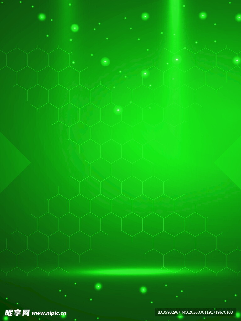 绿色炫光科技感背景图