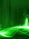 绿色动感线条科技背景图