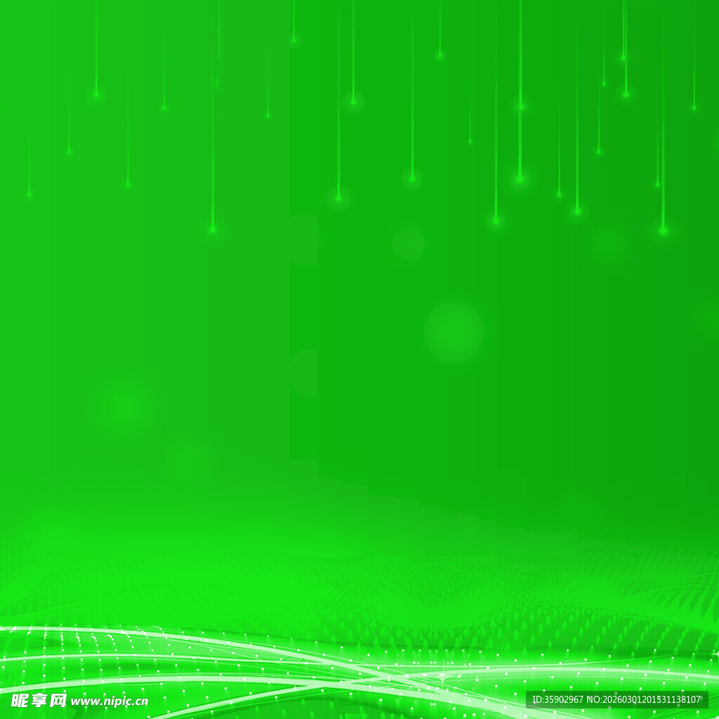 绿色科技动感线条背景图