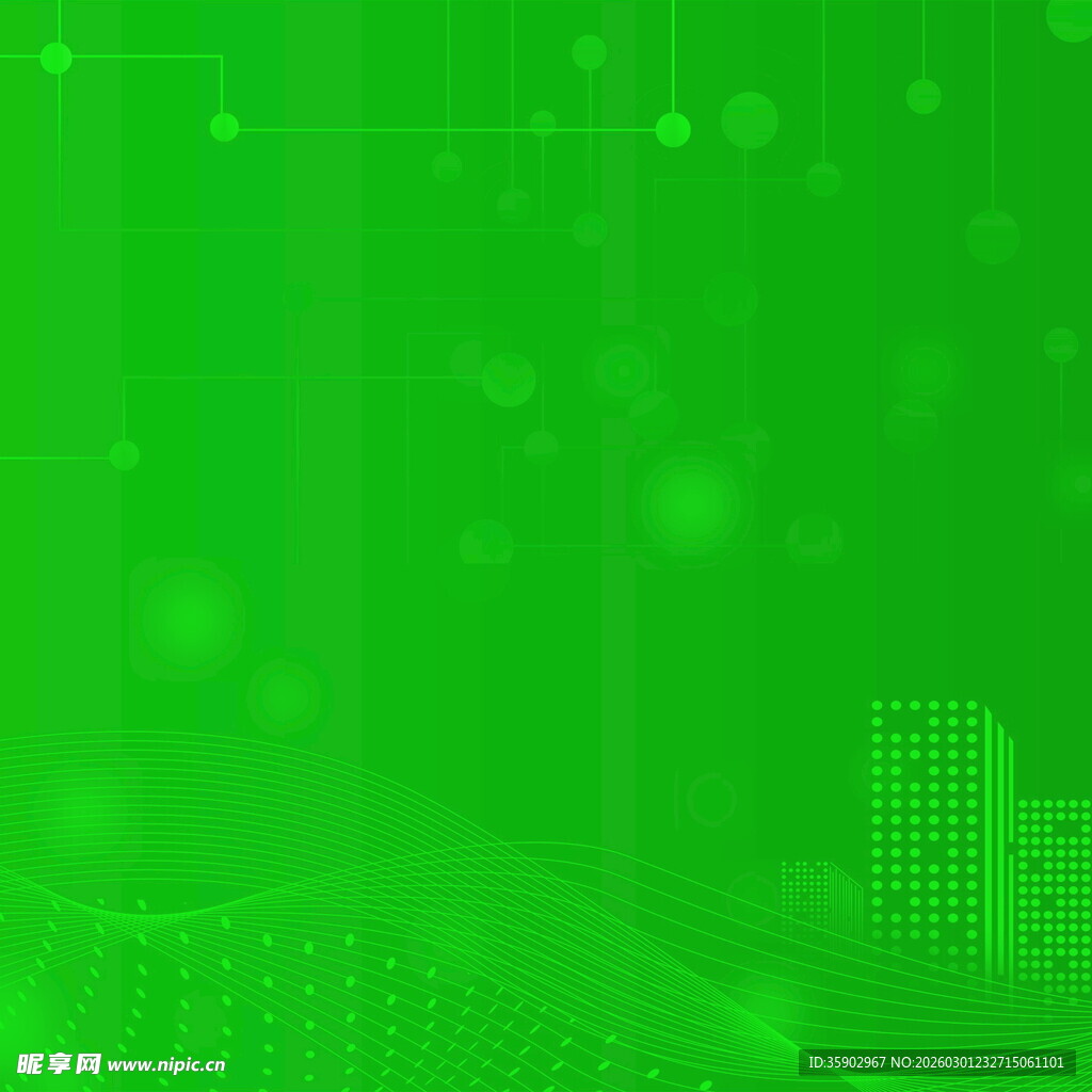 绿色科技风抽象背景图