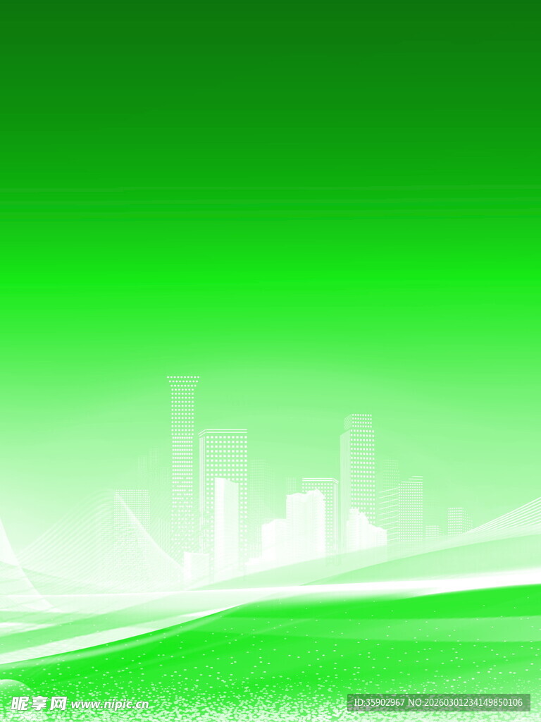 绿色城市景观背景图