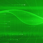 科技感绿色数据波动背景