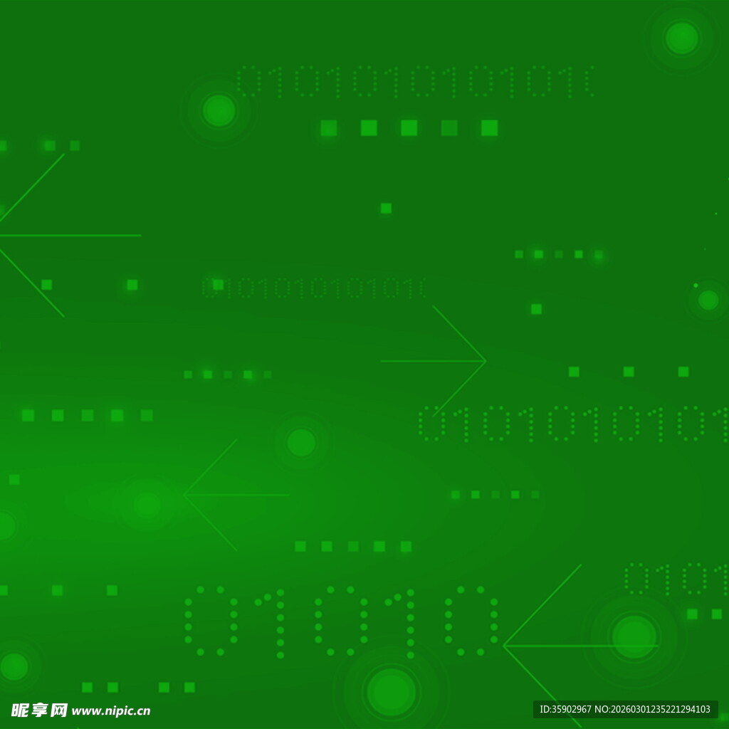绿色科技感数字背景图案