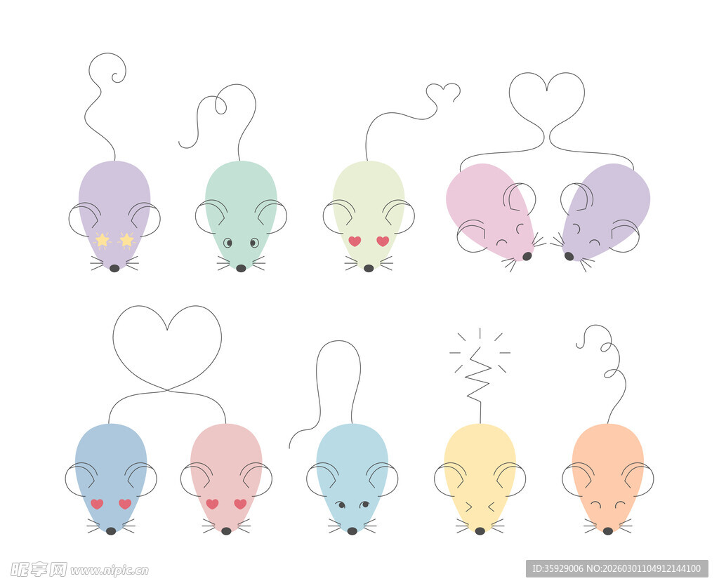 卡通老鼠图案