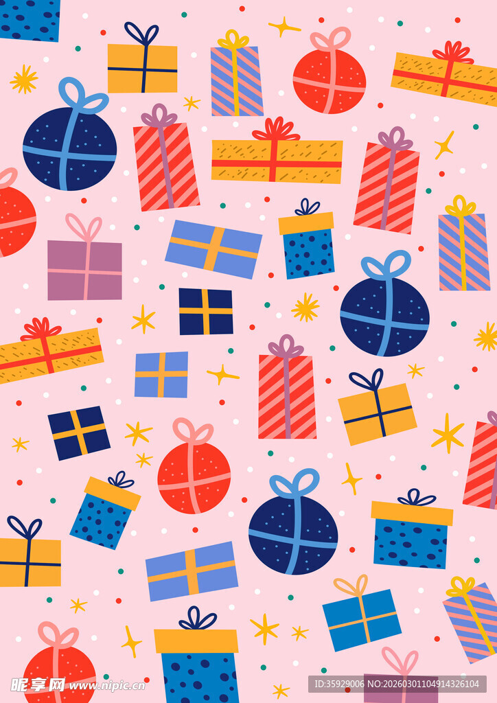 礼物图案背景