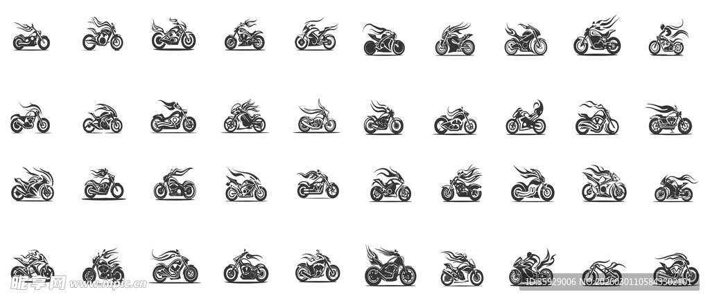 摩托图案
