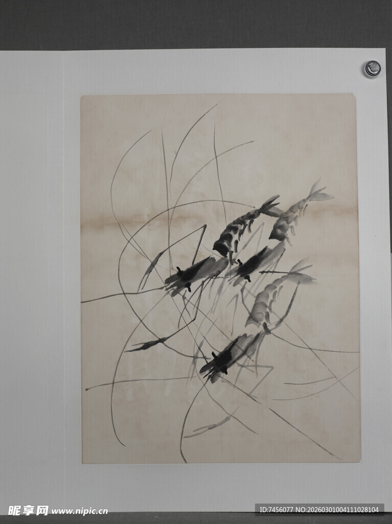 齐白石抽象水墨线条艺术画作