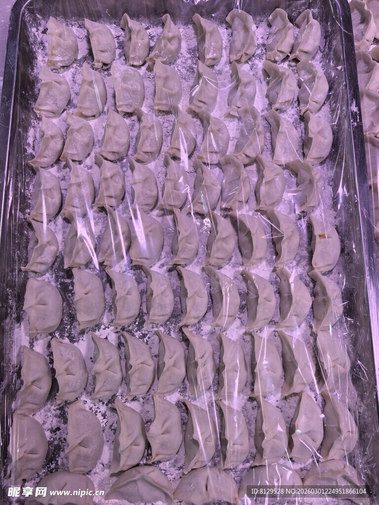 冷冻肉类整齐摆放