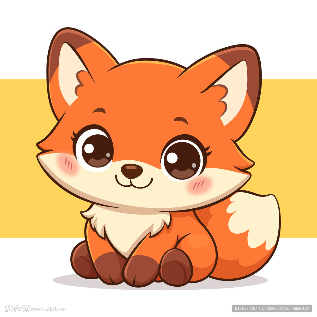 可爱小狐狸卡通形象