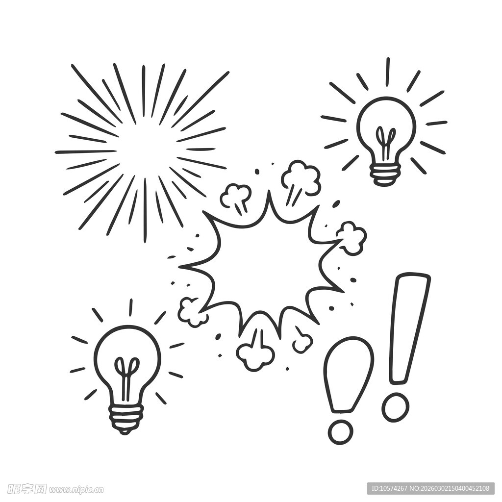 创意灵感元素手绘图案