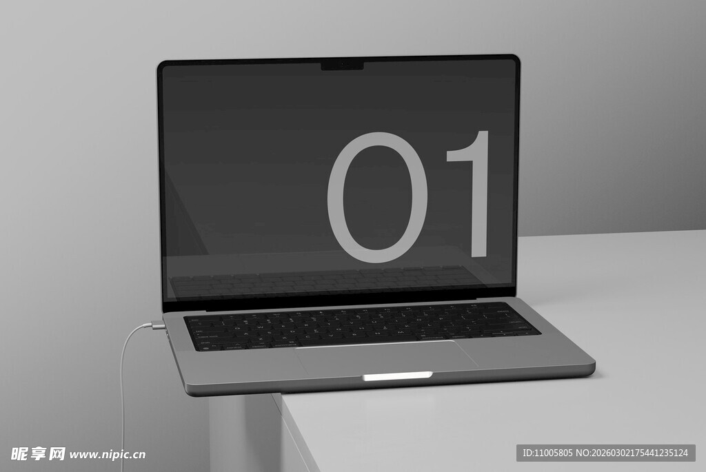 笔记本电脑屏幕显示样机 贴图