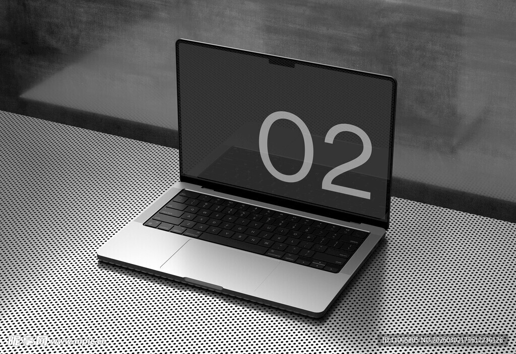 笔记本 样机 贴图 光影