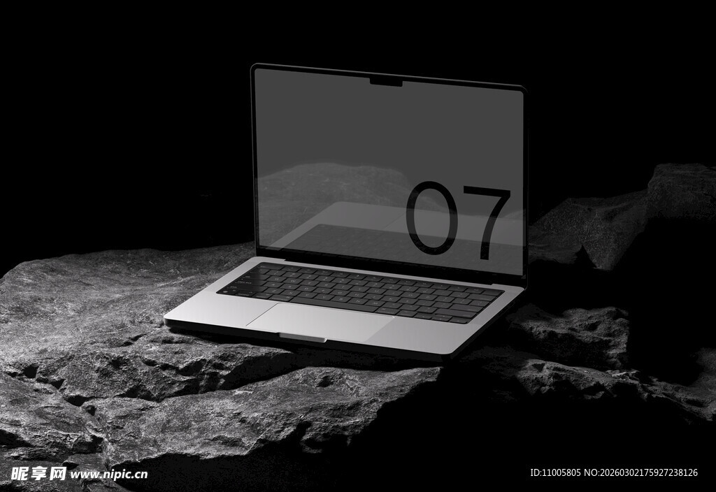 笔记本 电脑  样机 贴图