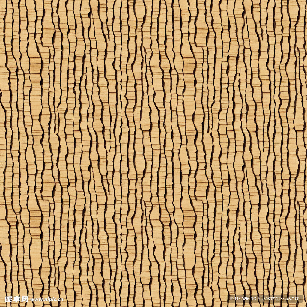 米黄色纹理编织布料图案