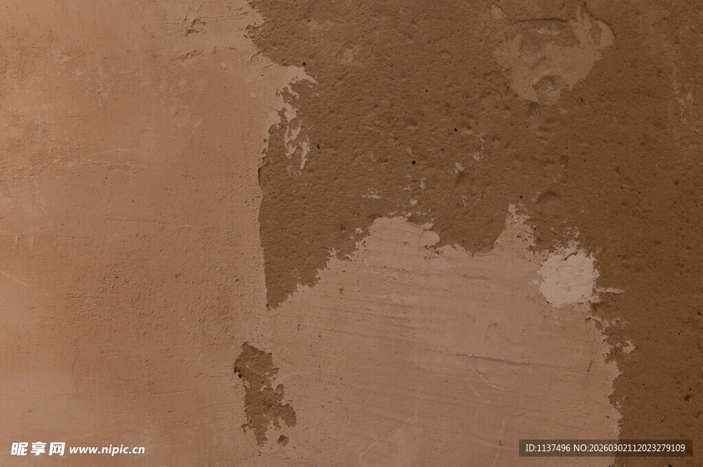 斑驳墙面的岁月痕迹