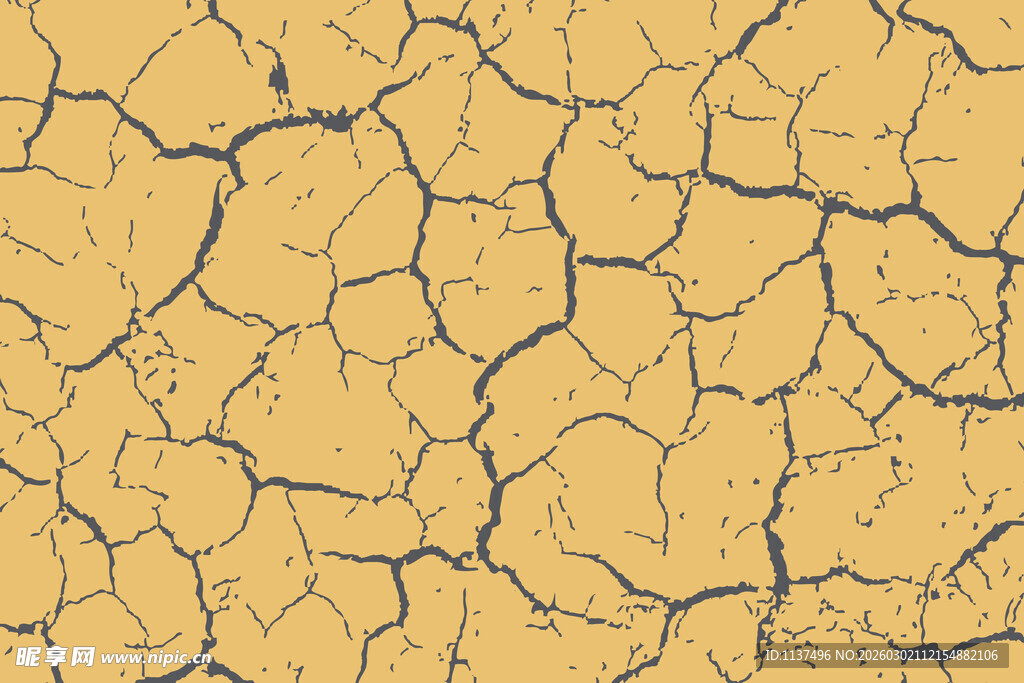 干裂土地纹理图案