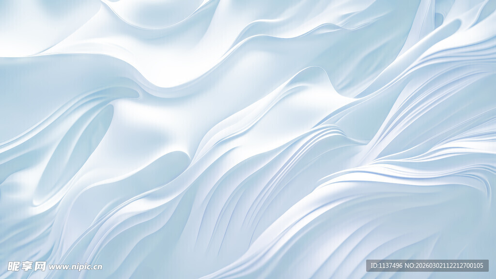 轻柔蓝白丝质纹理背景