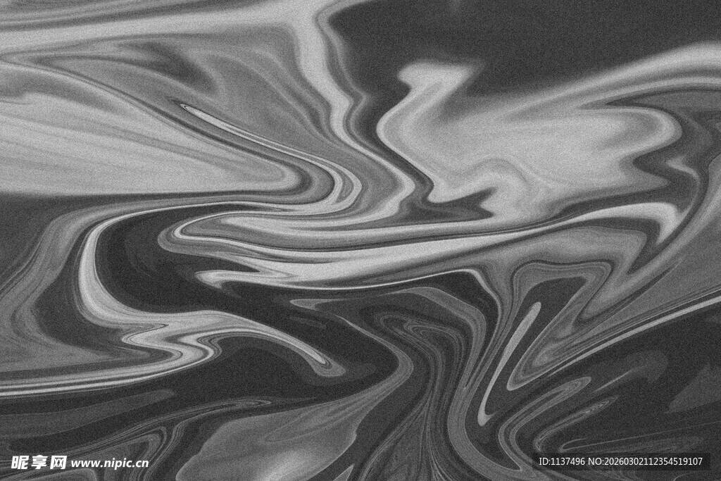 黑白流体艺术纹理图案