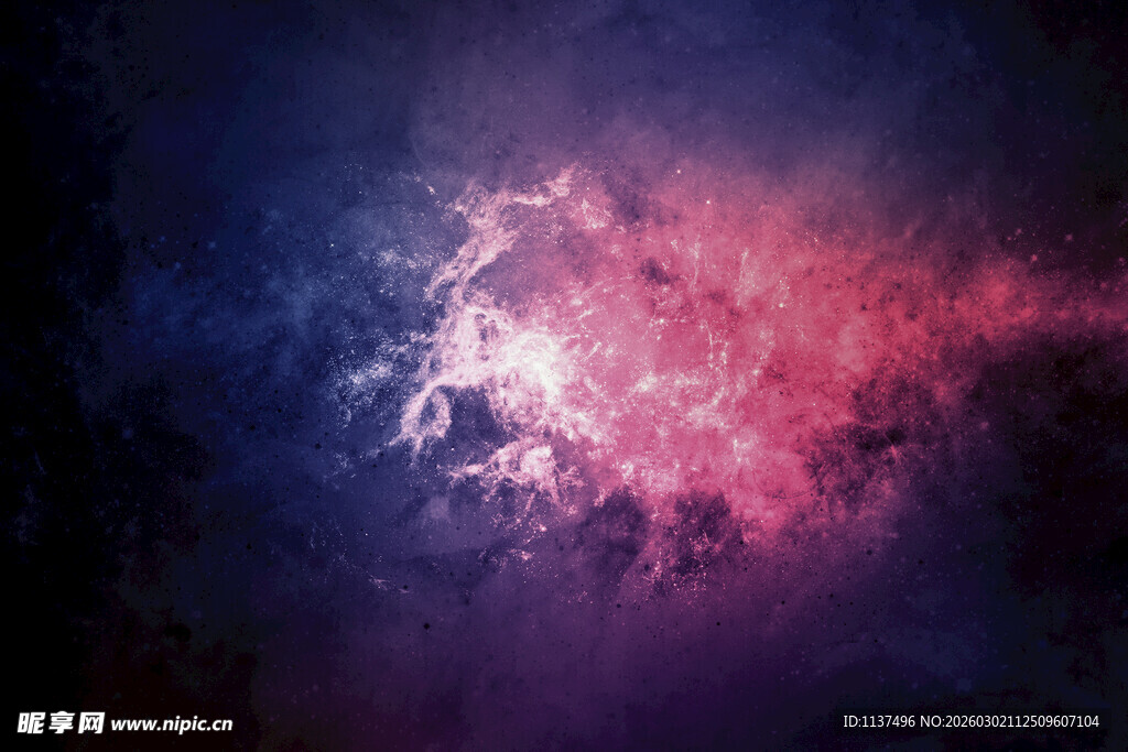 梦幻星云宇宙背景图