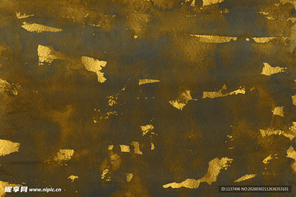 金色斑驳纹理艺术背景