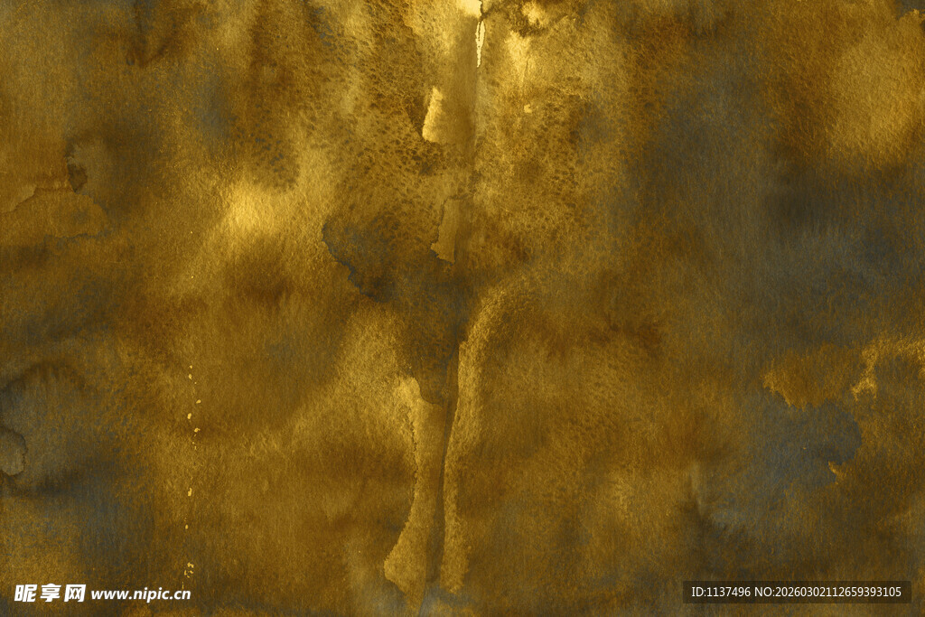 金色神秘抽象纹理画面