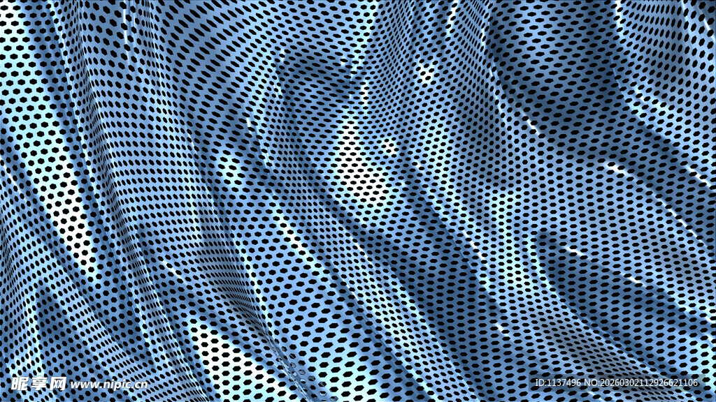 蓝调波纹抽象纹理图案