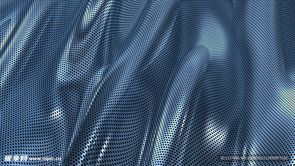蓝色波纹质感抽象图案