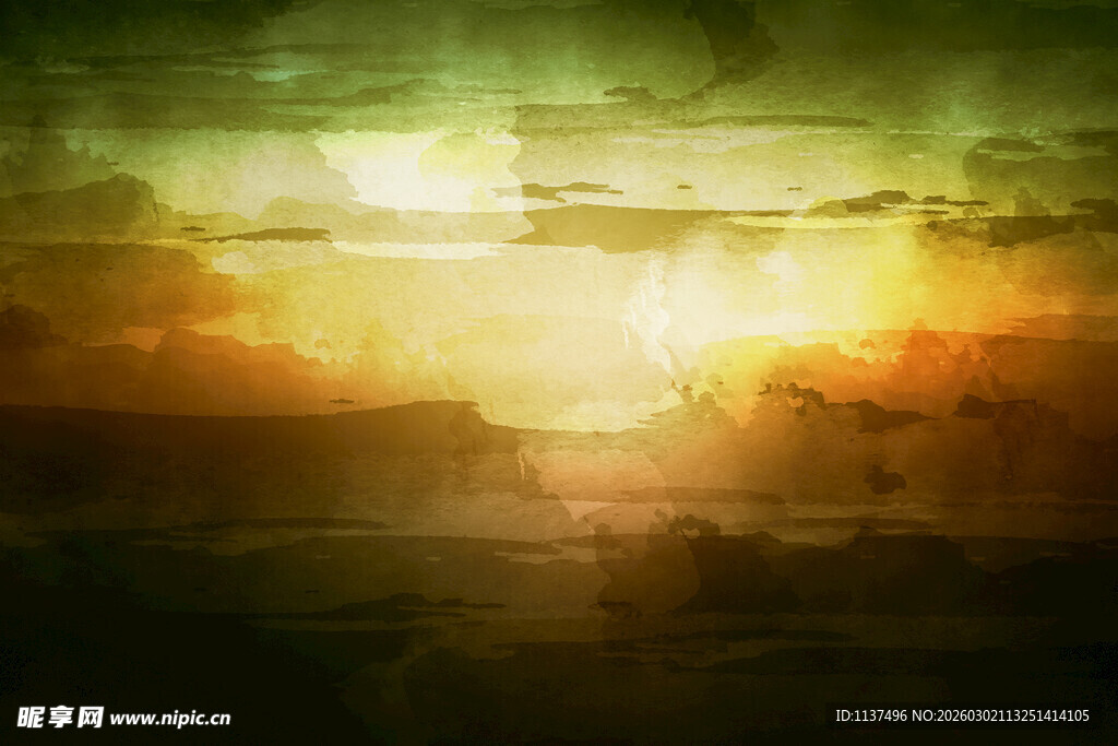 黄昏天空 绚烂光影景色