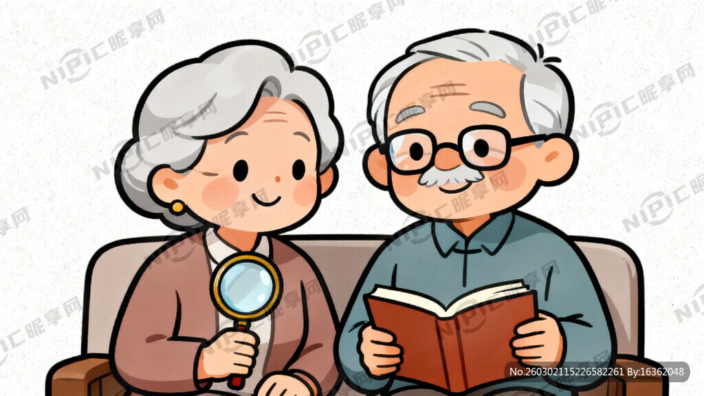 形象：慈祥的中国老奶奶老爷爷 