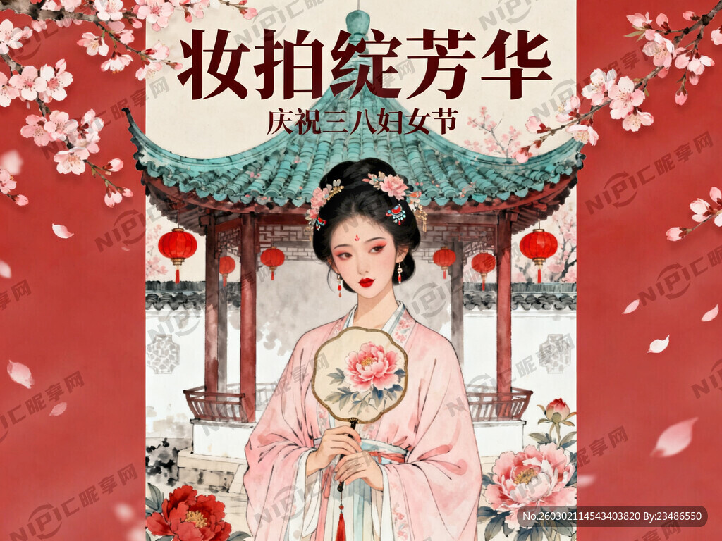 活动主题：“妆拍绽芳华”庆祝三