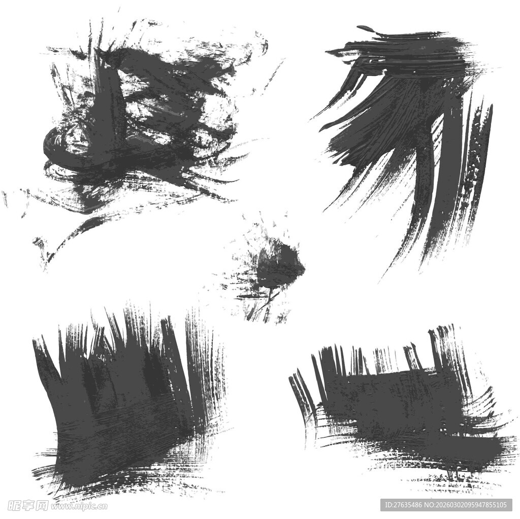 水墨笔触素材集合