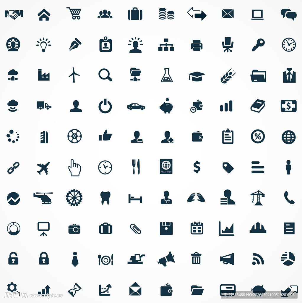 海量简洁图标集合