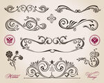 复古装饰花纹设计元素
