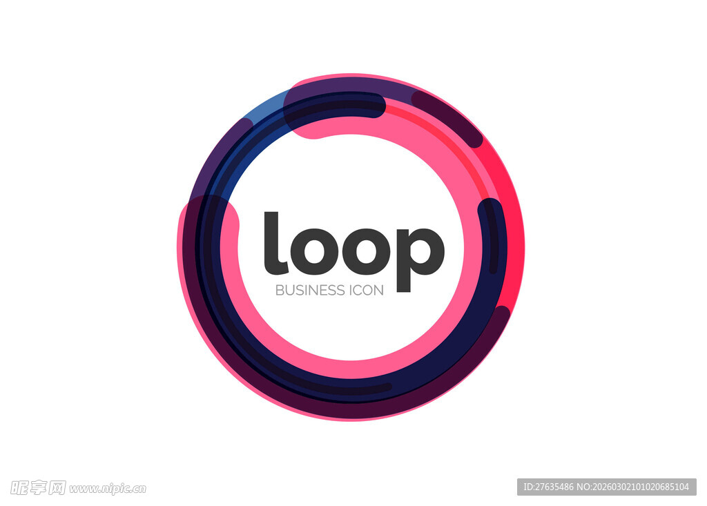 循环主题创意Logo设计