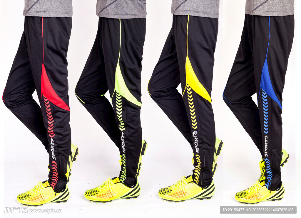 多彩运动紧身裤展示