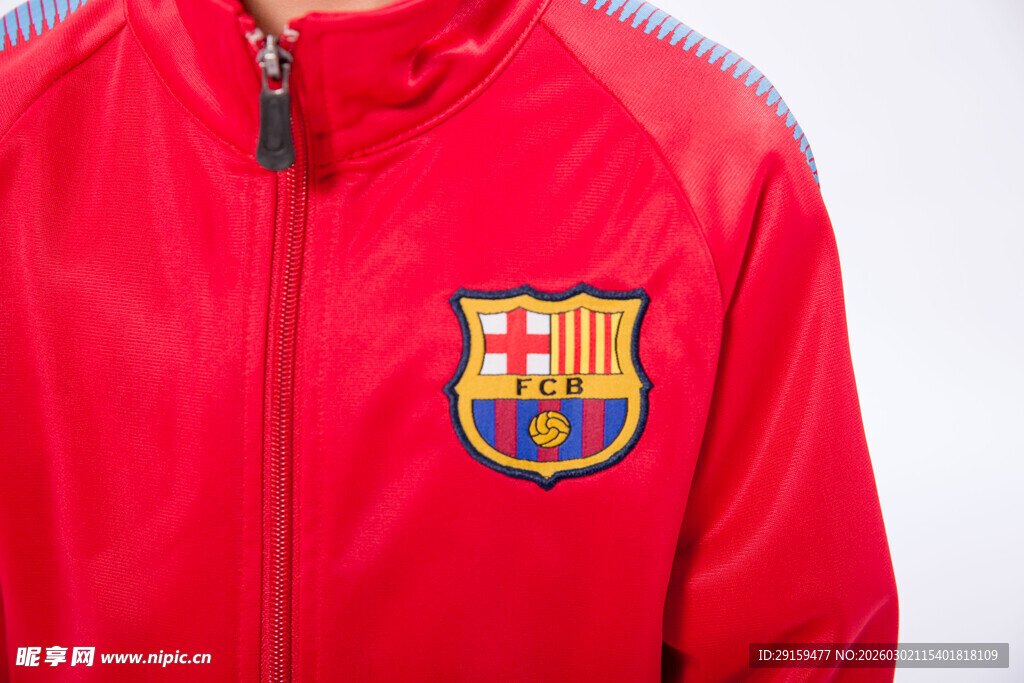 巴塞罗那足球俱乐部红色外套