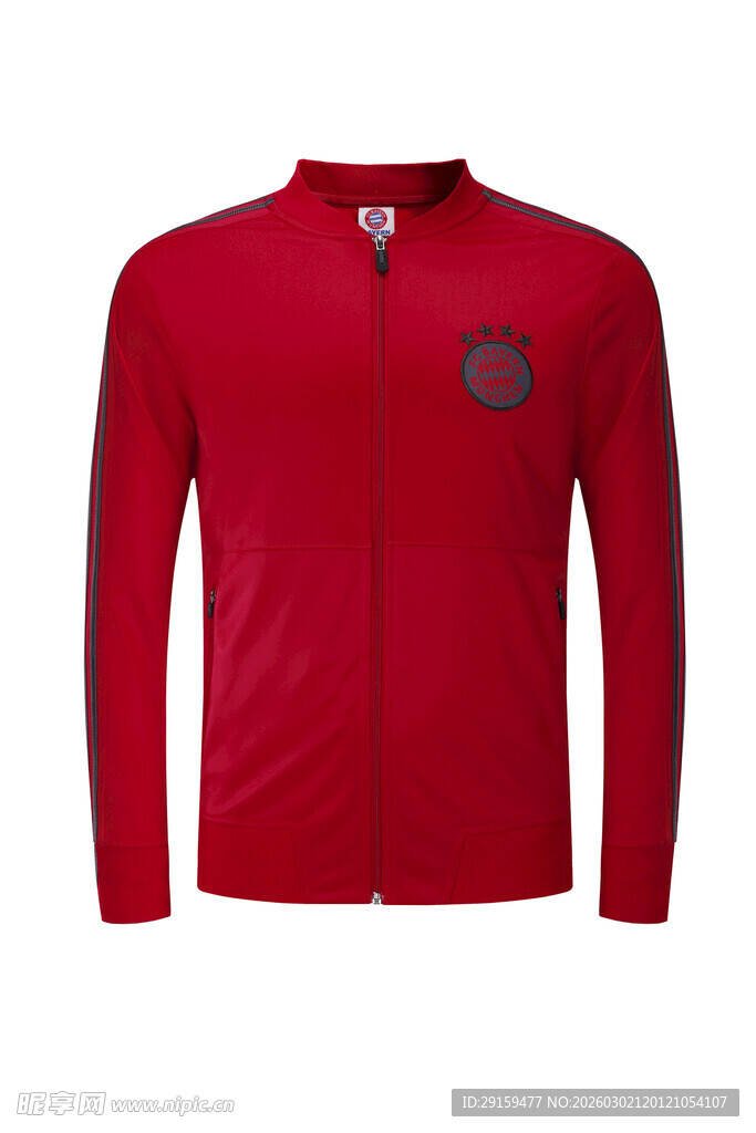 红色长袖开衫男士上衣