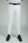 男士白色休闲长裤展示