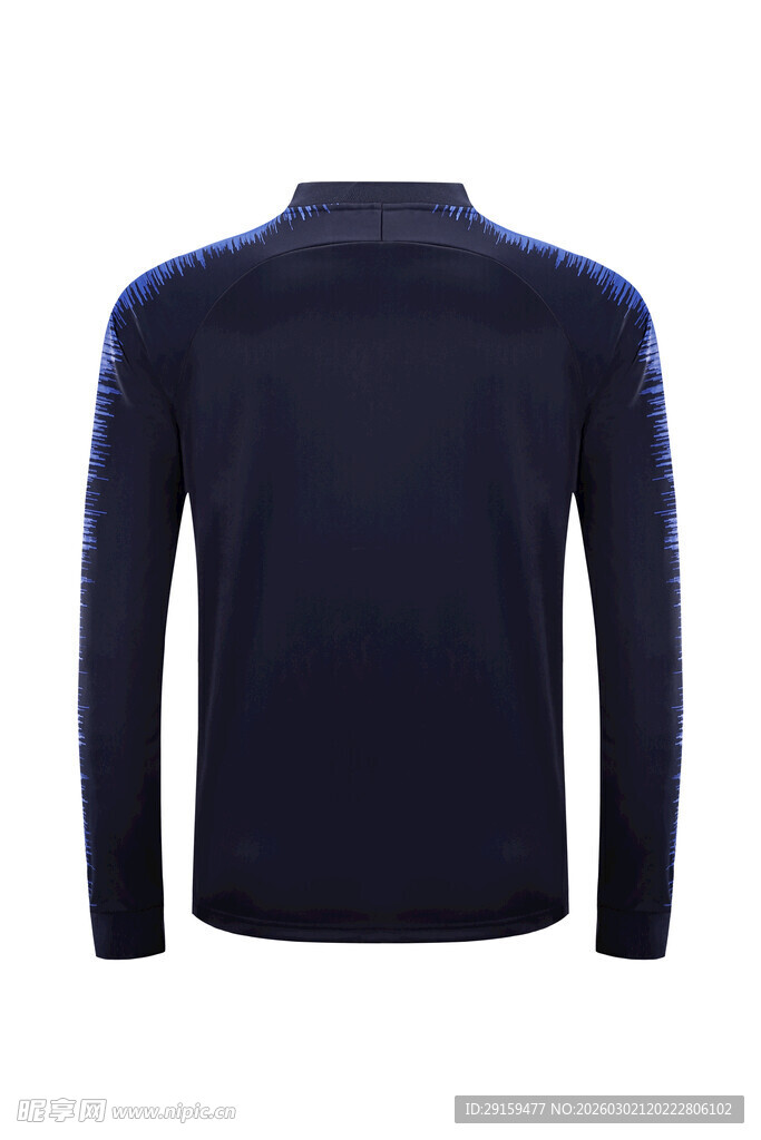 男士深蓝色长袖针织衫