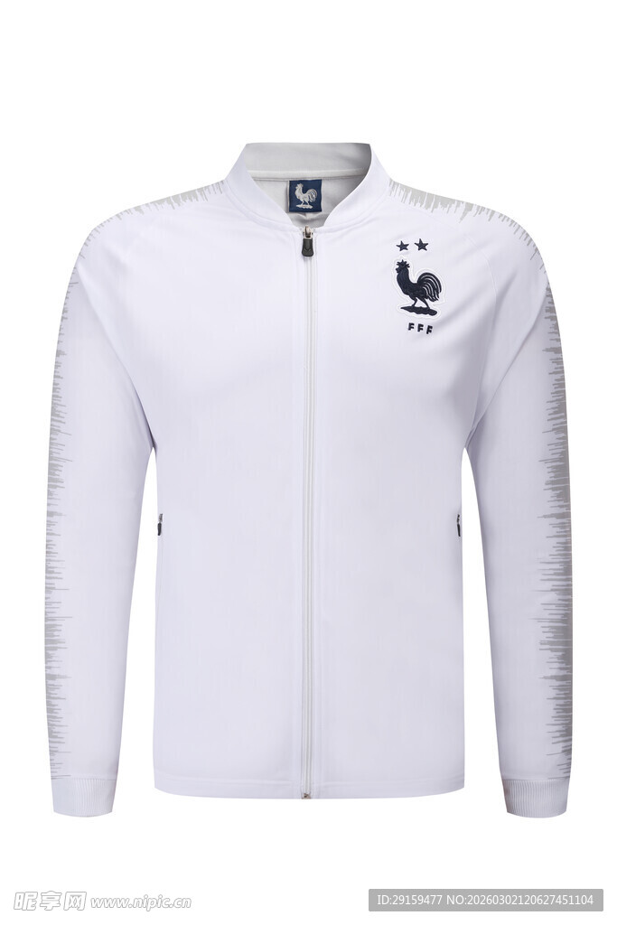 白色运动夹克外套